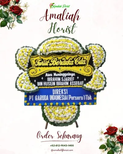 Papan Bunga Duka di Saptorenggo