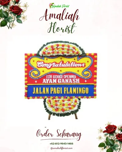 Bunga Papan Congratulation di Saptorenggo